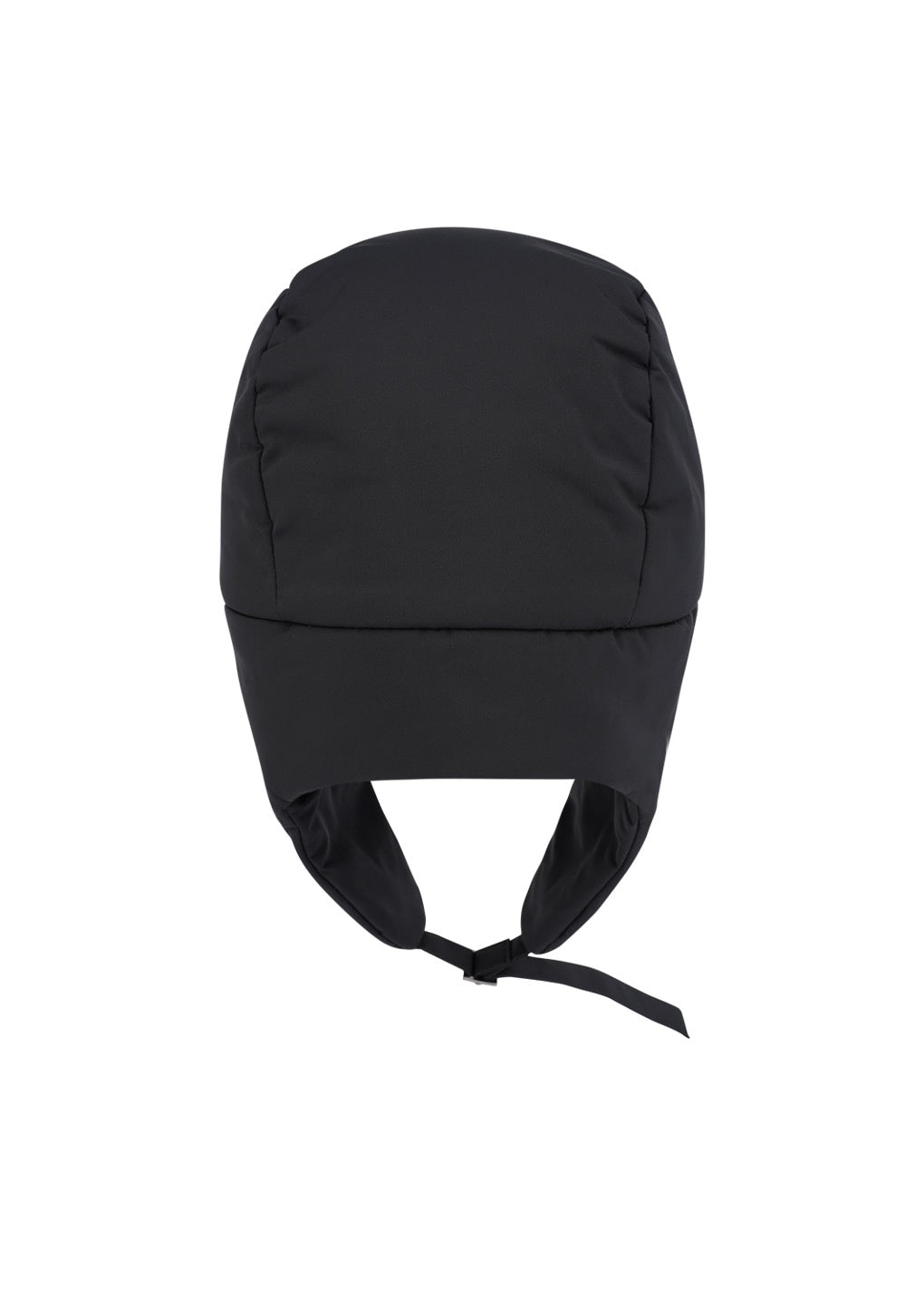 Black Taffeta Padded Earmuff Cap