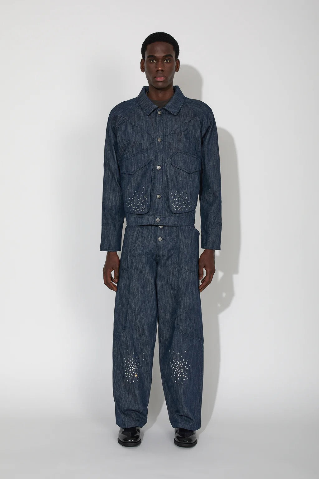 _J.L - A.L_ Rhodus Rhinestones Mantle Jacket