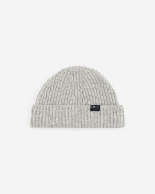 Polished Palladio Ribbed wool beanie