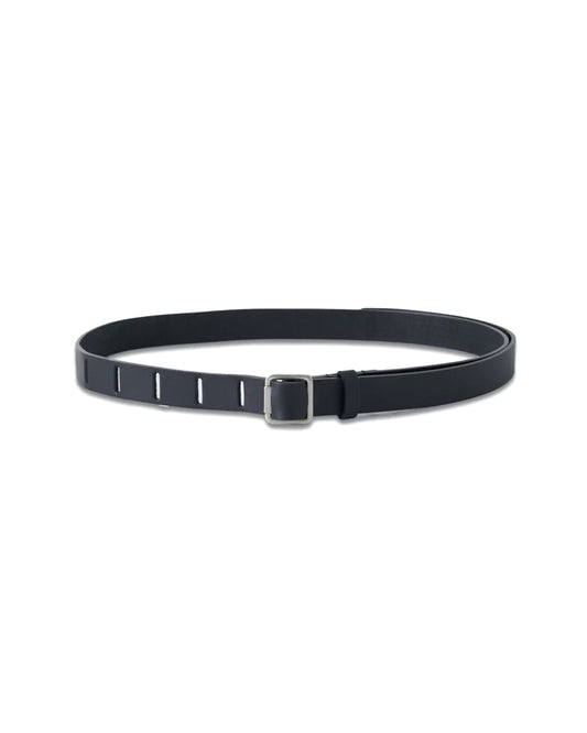 Black Leather Nallow Belt