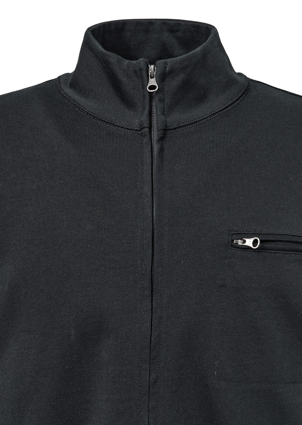AMOMENTO Black Slim Fit Pocket Jumper