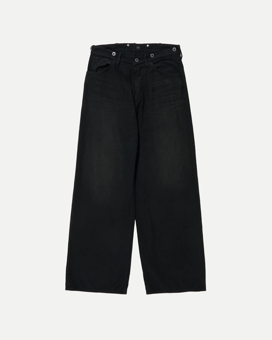 Damaged Sumi Dyed Black Lot.209 Buckle Backed Trousers