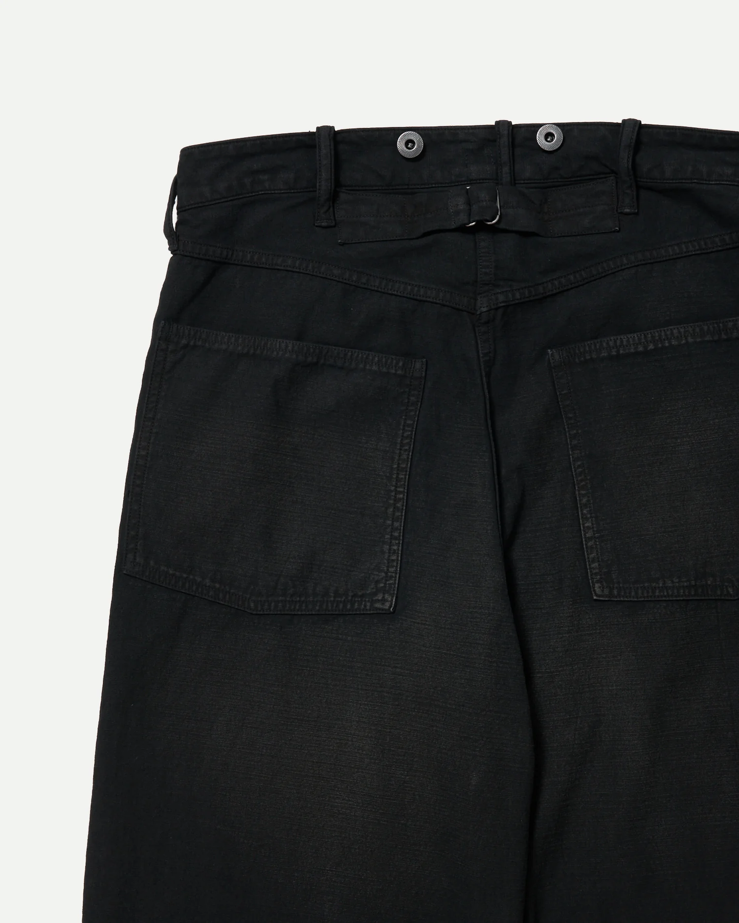 Damaged Sumi Dyed Black Lot.209 Buckle Backed Trousers